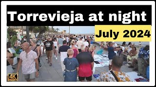 torrevieja Night walk torrevieja at night in july 2024 Torrevieja costa Blanca🇪🇸 [upl. by Silvestro]