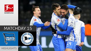 Hertha Berlin  Arminia Bielefeld 20  Highlights  Matchday 15 – Bundesliga 202122 [upl. by Neddra537]