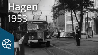 Hagen 1953  Die Pforte des Sauerlandes  FILMSCHÄTZE [upl. by Sutelc641]