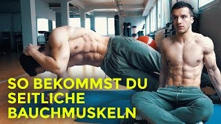 So bekommst du seitliche Bauchmuskeln Zuhause oder im Gym [upl. by Udele]