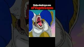 Goku destroys one of Vegeta’s eyes  Dragon Ball Z [upl. by Atinaj615]