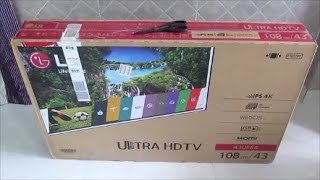 LG 108cm 43inch Ultra HD 4K LED Smart TV 43UF640T Unboxing amp Review After 3 Months UseHINDI [upl. by Ahsaei413]