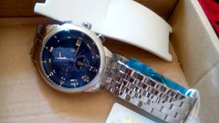 TEVISE 9008G Business Men Automatic Mechanical Watch  BLUE [upl. by Zahc195]