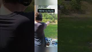 500 magnum broken thumb [upl. by Trumann47]