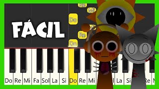 Incredibox Sprunki Phase 3 Sounds 👉 Piano Tutorial [upl. by Aicertal]