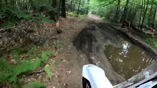 Husqvarna 701 and DR650 on NH Flatlander trail in late July [upl. by Doss693]