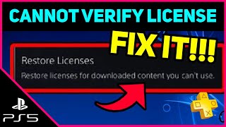 PS5 LICENSE CANNOT BE VERIFIED EASY FIX [upl. by Orit]