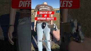 Shooting a ballistic cup with different caliber bullets to see what it can stop [upl. by Aida]