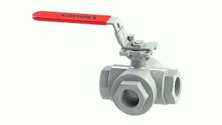 Valworx Stainless 3way TPort Ball Valves [upl. by Uchish]