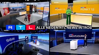 Alle RTL Nachrichten Intros aus dem neuen Studio 2022 [upl. by Darrell]