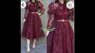 New Latest frock design  winter frock design frock design beautiful winter dress stylish suits [upl. by Ecienaj55]