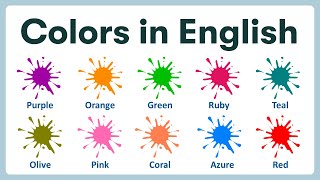 Color Names in English  List of Color Names with Pronunciations and Pictures [upl. by Rye]