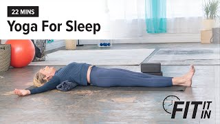 Fit it In 22Minute Yoga for Sleep  Healthline [upl. by Aleekat194]