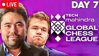 Magnus vs Hikaru Firouzja vs Anand  Global Chess League Day 7 by GM Bok [upl. by Nica847]