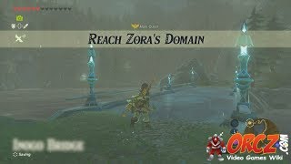 Breath of the Wild Reach Zoras Domain Gameplay Walkthrough [upl. by Remde]