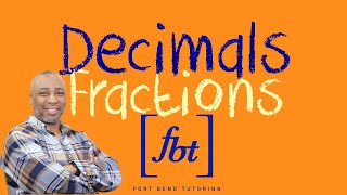 Converting Decimals to Fractions fbt [upl. by Trinidad]