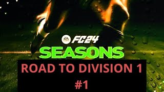 EA SPORTS FC 24 Road to division one  Part 1  Chasing glory with Manchester United [upl. by Cassandre]