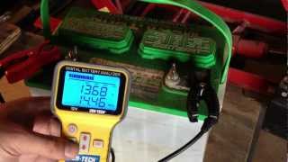 Lead Acid Battery Desulfation Using Epsom Salt First test after Charging Part 3 of 6 [upl. by Westerfield376]