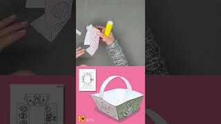 Easter Basket Template Craft [upl. by Gabrielson]