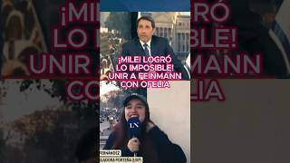 MILEI LOGRÓ LO IMPOSIBLE UNIÓ A FEINMANN CON OFELIA milei ofelia ofeliafernandez feinmann [upl. by Afirahs456]