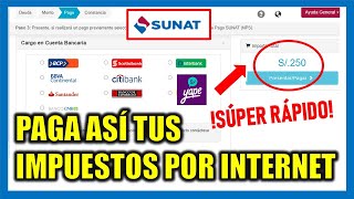 ¿Cómo pagar impuestos SUNAT por Internet 2024 [upl. by Aleuname260]