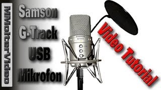 Samson GTrack USBMikrofon  Anschluss und Verwendung [upl. by Leziar]