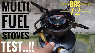 test kompor bensin BRS 12 multi fuel stoves for outdoor [upl. by Oirasan109]