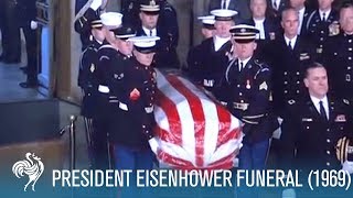 President Eisenhower State Funeral in Washington DC 1969  British Pathé [upl. by Alwitt]