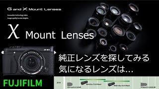 FUJIFILMのXマウント対応レンズを探してみた [upl. by Mw]