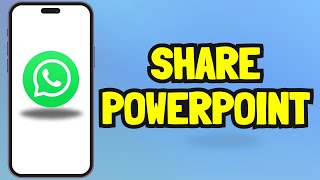 How to share PowerPoint presentation on WhatsApp in Mobile Easy Guide [upl. by Gibbons852]