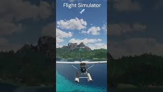 MSFS vs Real Life Stunning Bora Bora Flight Comparison shorts [upl. by Skelly]