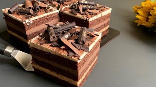 Chocolate Layer Mousse Cake Recipe [upl. by Silva]