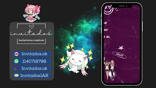 Invitación para 15 años Madoka Magica [upl. by Nirag699]