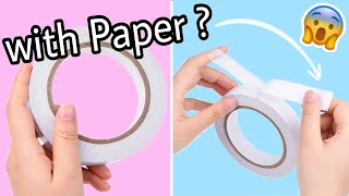 I made double sided tape with Paper 😱 Homemade double sided tape Tushuartandcraft [upl. by Gracie]