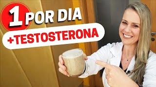 SÓ 1 por DIA para AUMENTAR TESTOSTERONA Naturalmente Mais Saúde e Mais Energia [upl. by Nyla]