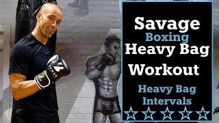 30 Minute Savage Boxing Heavy Bag Workout  Punching Bag Workout [upl. by Aicilef]