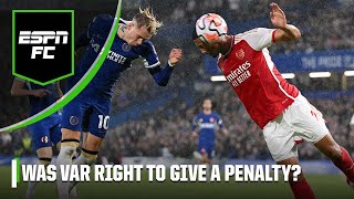 The rules are ridiculous Panel get HEATED 🔥 over William Saliba handball vs Chelsea  ESPN FC [upl. by Noryak]