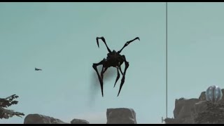 Giant enemy spider attacks train [upl. by Akkire]