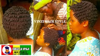 MAFUNZO JINSI YA KUSUKA VIINZI NYWELE ZA UZI  HOW TO DO SHORT THREAD CORNROW BY GWIJI LA VPAJI [upl. by Aihtak206]