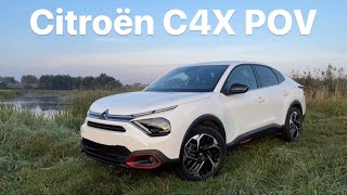 New Citroen C4X 2023  12 Pure Tech 131HP  8AT  POV test drive [upl. by Ita]