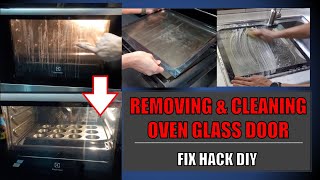 FIX HACK DIY  Cleaning Electrolux Double Layer Glass Oven Door by glass removal [upl. by Aramahs994]