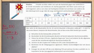 Logistisches Wachstum  Erklärungen und GTR ★ Exponentialfunktion Übung 1 [upl. by Len]