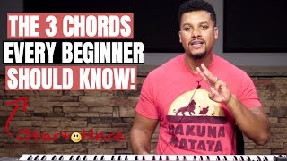 3 Chords Every Beginner Should Learn  Easy Way To Play Gospel Music [upl. by Airyk741]