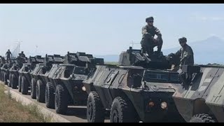 Kosovo Army 2024 M1117 ASV Guardians [upl. by Noitsirhc]