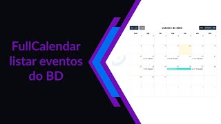 1  Como usar FullCalendar com PHP e listar eventos do banco de dados [upl. by Ellerret469]