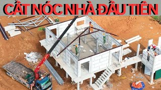 1022 Làng Nủ Mới CẤT NÓC NHÀ ĐẦU TIÊN  Tấm Vách Tường Khí ALC Quá Tuyệt Vời  Bà Bán Phở [upl. by Oni]