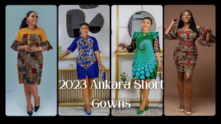 2023 Ankara Short Gown StylesChurch Ankara Gowns [upl. by Sivatco431]