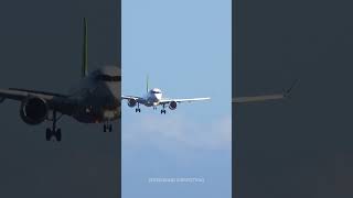 Air Baltic arriving at Madeira Airport 🔥 Airbus A220300 shorts [upl. by Umeh]