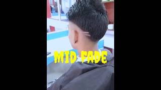 Best mid fade haircut  mid fade haircut with design  how to cut mid fade haircut at home [upl. by Chirlin197]