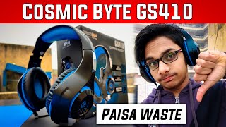 Cosmic Byte GS410 GAMING Headphones Review  Best Gaming Headphones under Rs 1000 [upl. by Brotherson]